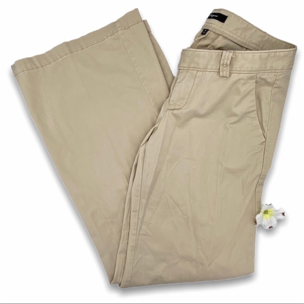 EUC Express Wide Leg Khaki Pants, 4 - Picture 3 of 14